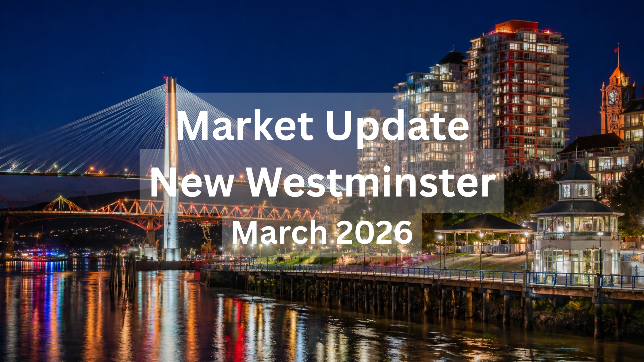 New Westminster Real Estate Market Update - March 2026 header image.
