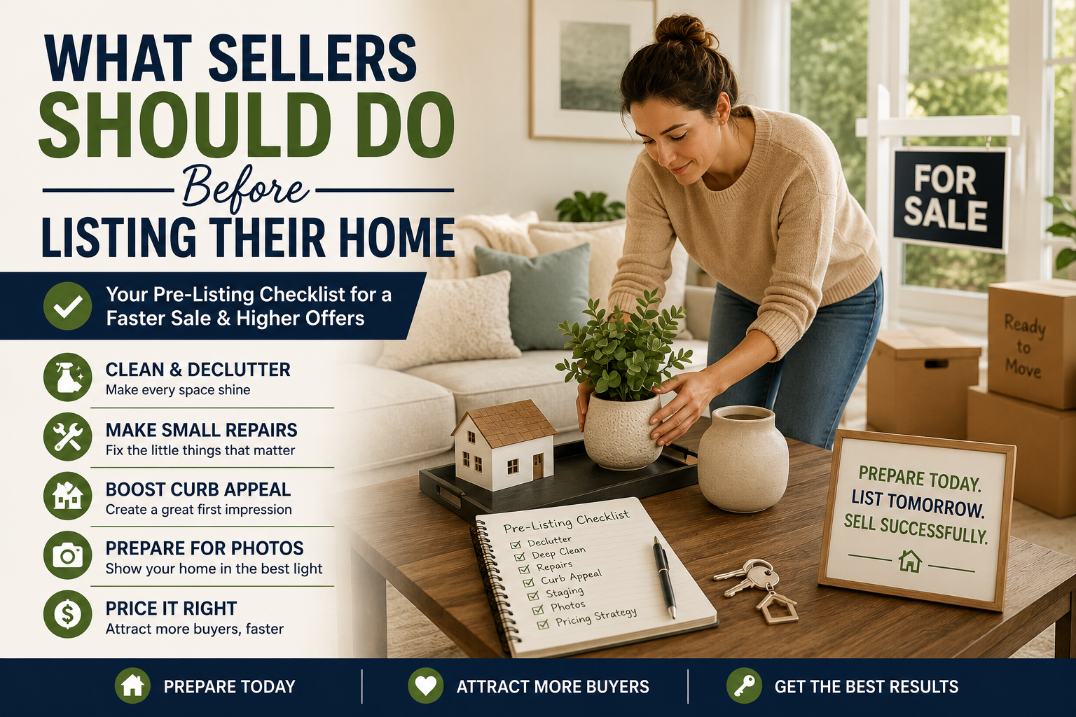 What Sellers Should Do Before Listing Their Home header image.