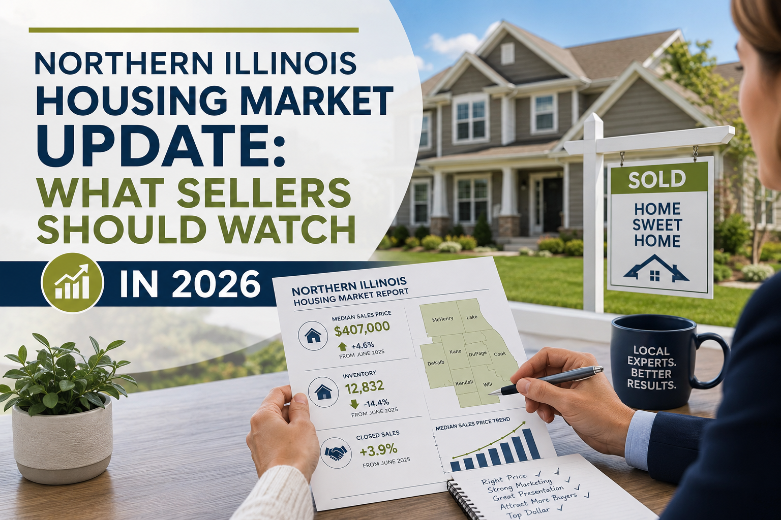 Northern Illinois Housing Market Update for Sellers 2026 header image.
