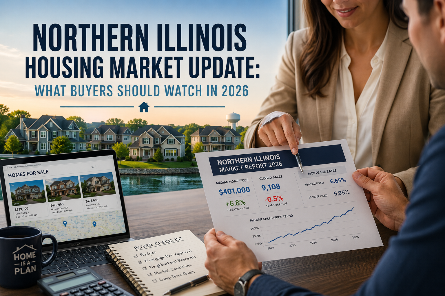 Northern Illinois Housing Market Update for Buyers 2026 header image.