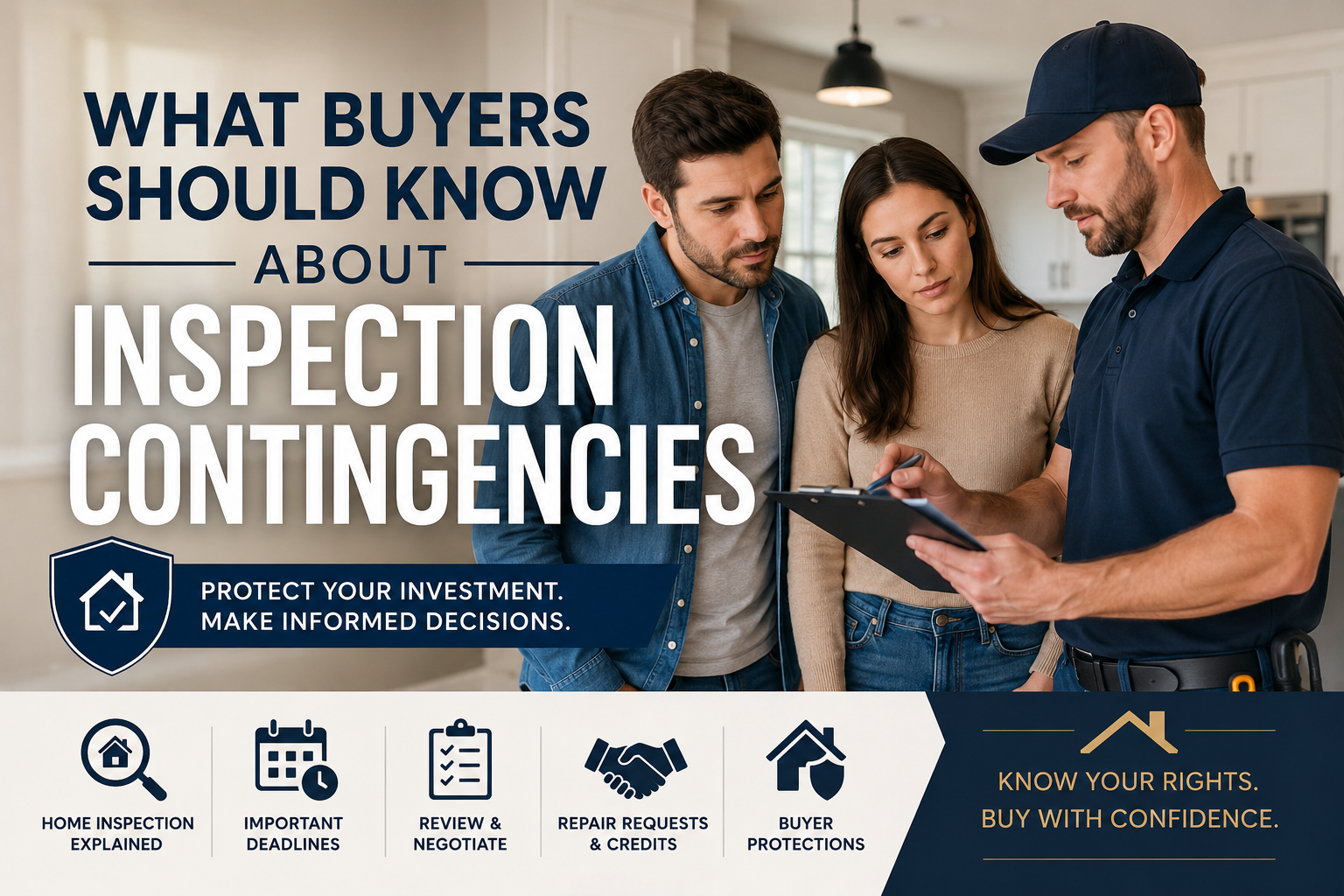 What Buyers Should Know About Inspection Contingencies header image.