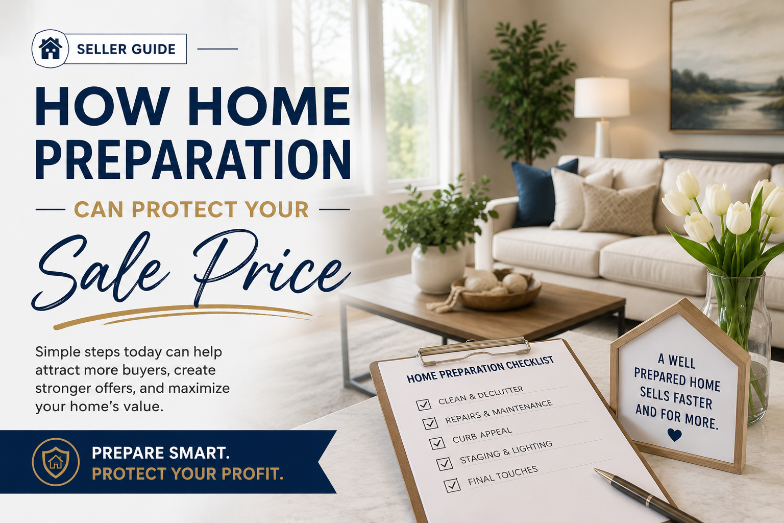 How Home Preparation Can Protect Your Sale Price header image.