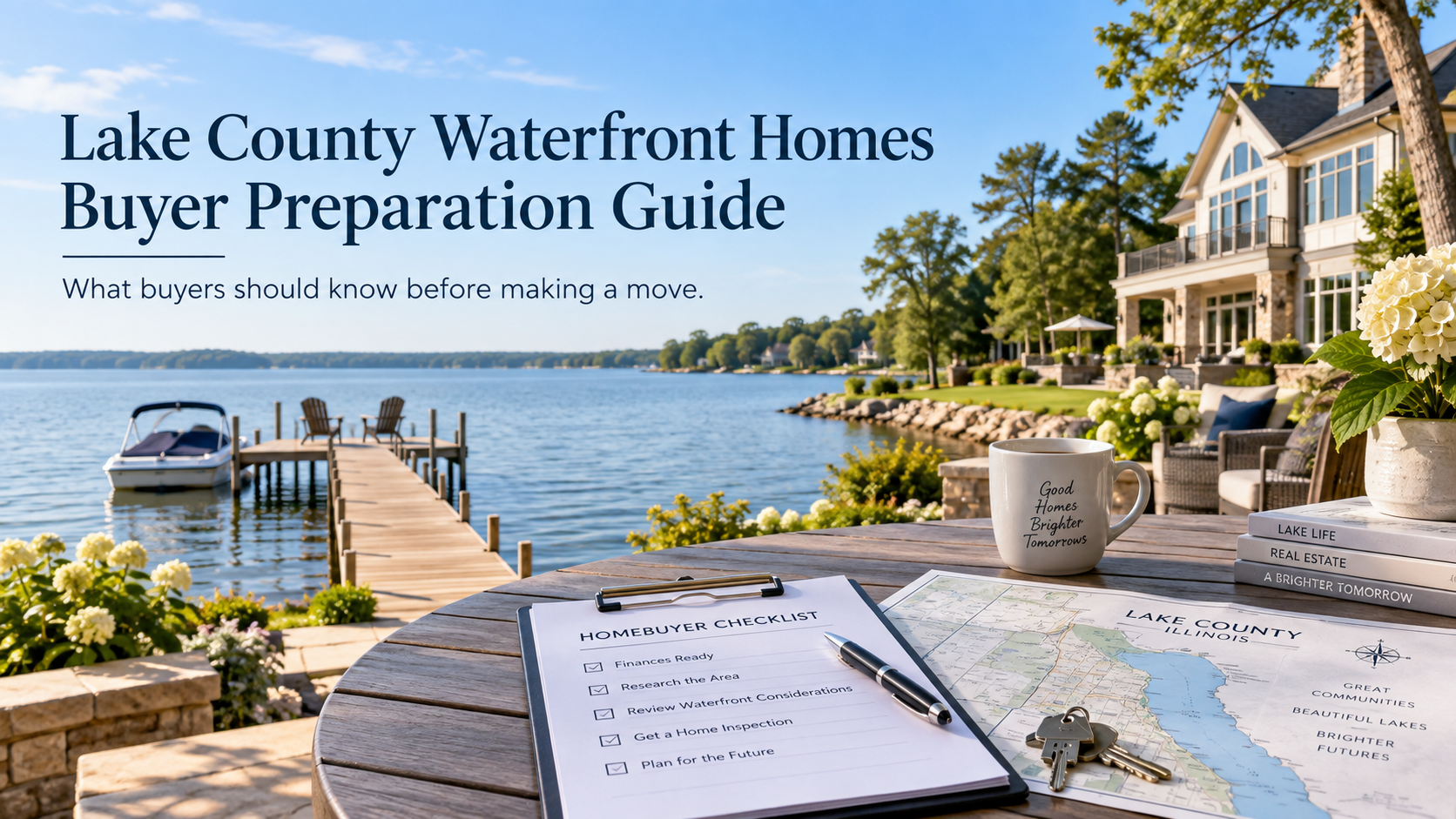 Lake County Waterfront Homes Buyer Preparation Guide header image.