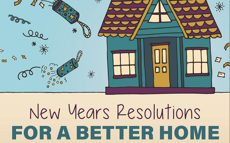 New Years Resolutions for a Better Home header image.