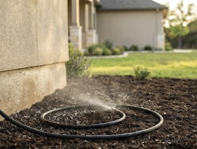 Protect your Texas Hill Country home from expansive clay soil. Learn how to properly use a soaker hose to maintain foundation stability during the dry spring months.