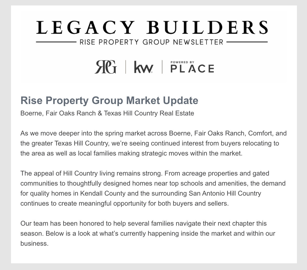 	 Inside the Boerne Real Estate Market | New Listings, Closings & Local Market