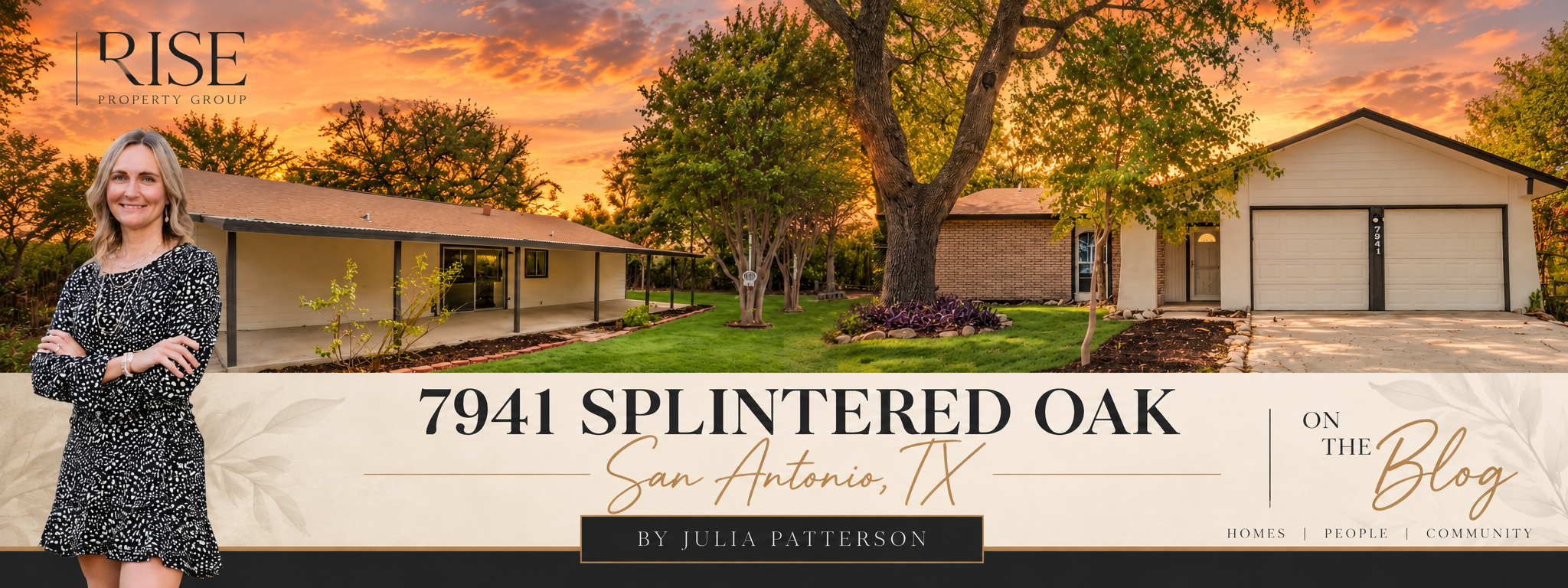 Featured Listing: 7941 Splintered Oak, Live Oak TX 78233 – Freshly Updated Single-Story with No HOA, Community Pool & Walkable Amenities in Live Oak Village header image.
