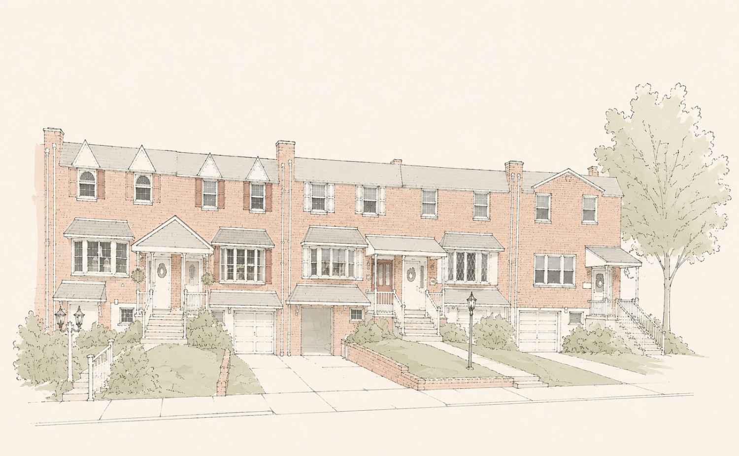 Homes in the Parkwood neighborhood of Philadelphia