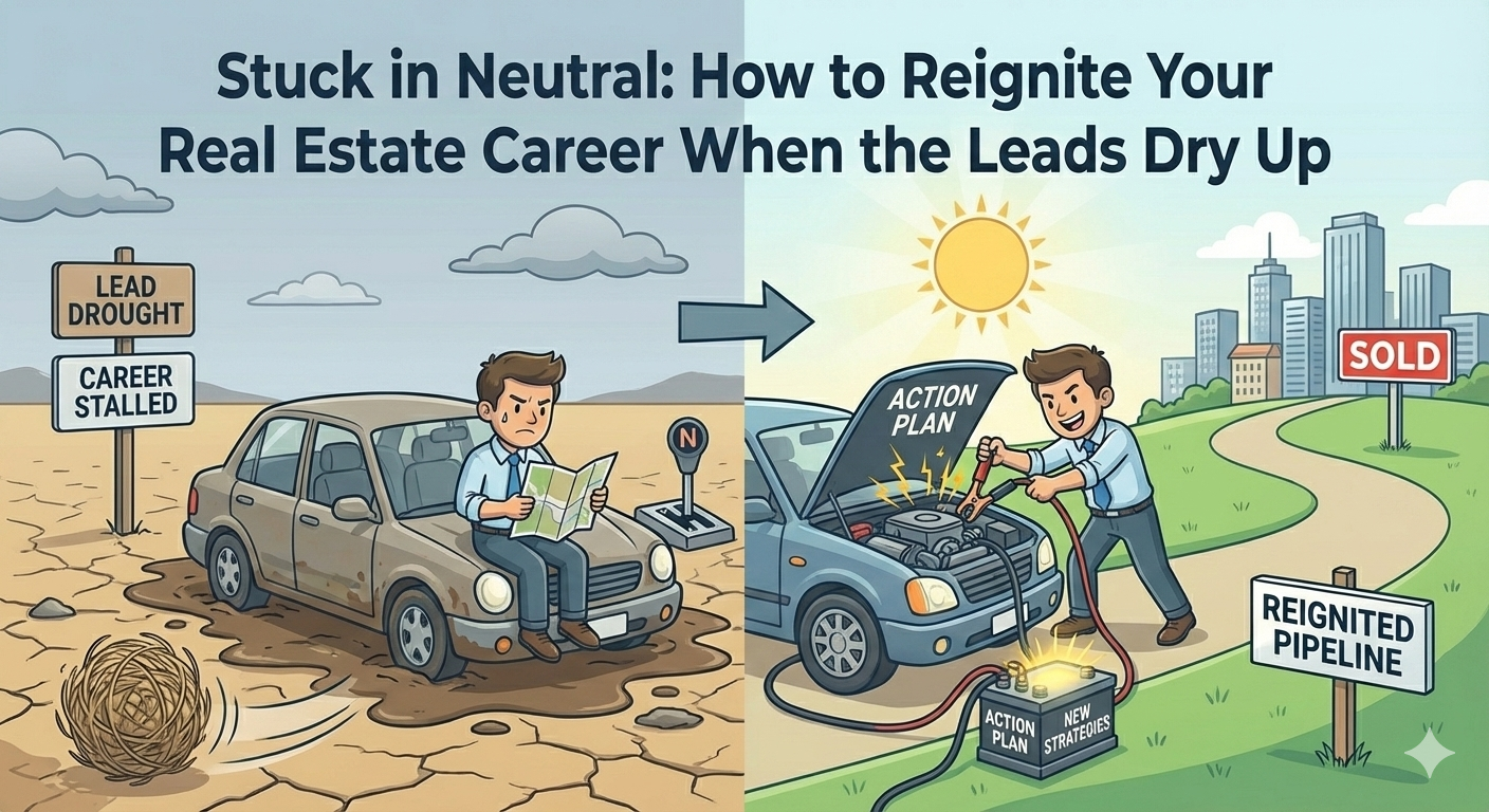 Stuck in Neutral: How to Reignite Your Real Estate Career When the Leads Dry Up header image.