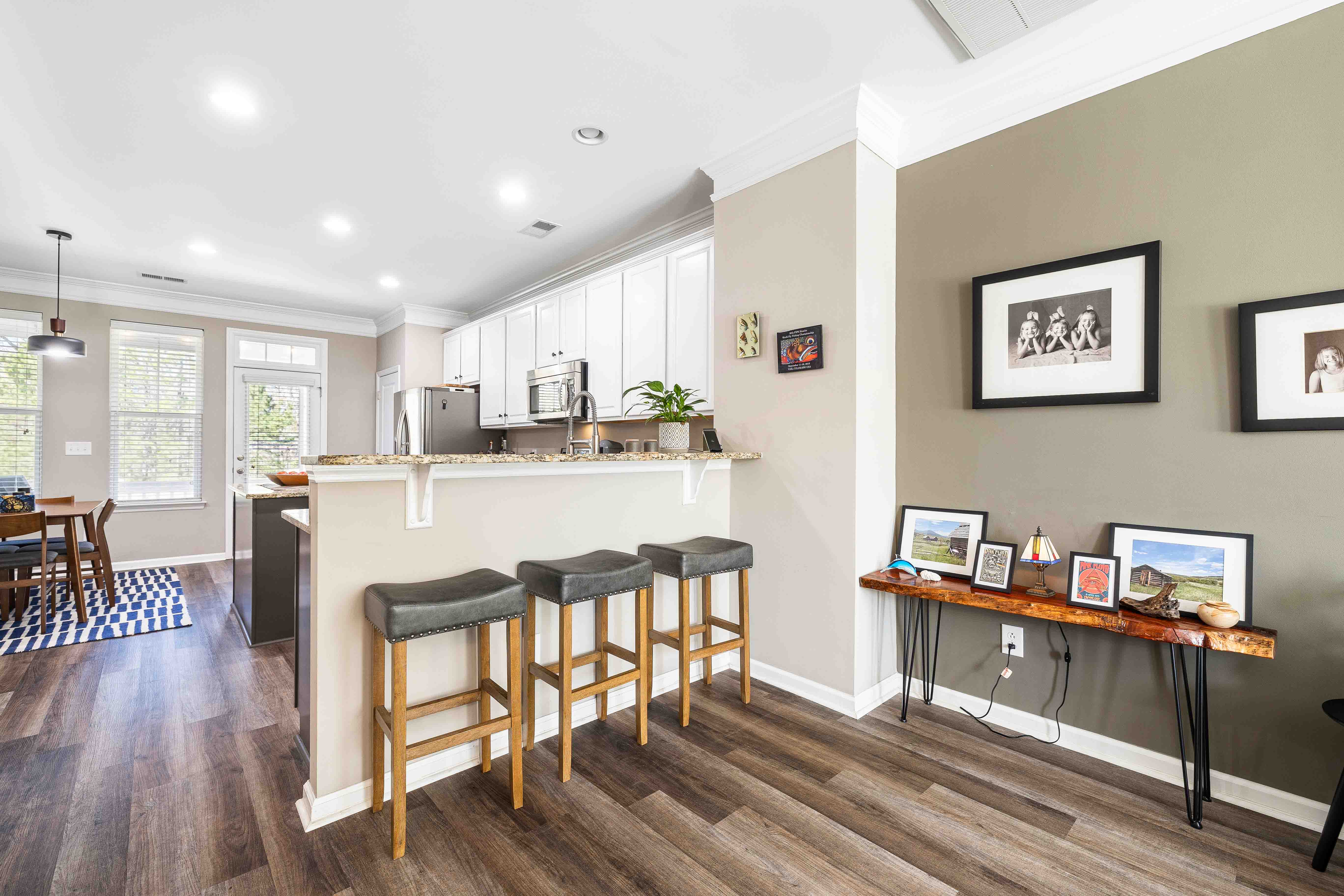 Breakfast bar separating kitchen and main living area, 1587 Bluewater Way, Charleston SC 29414