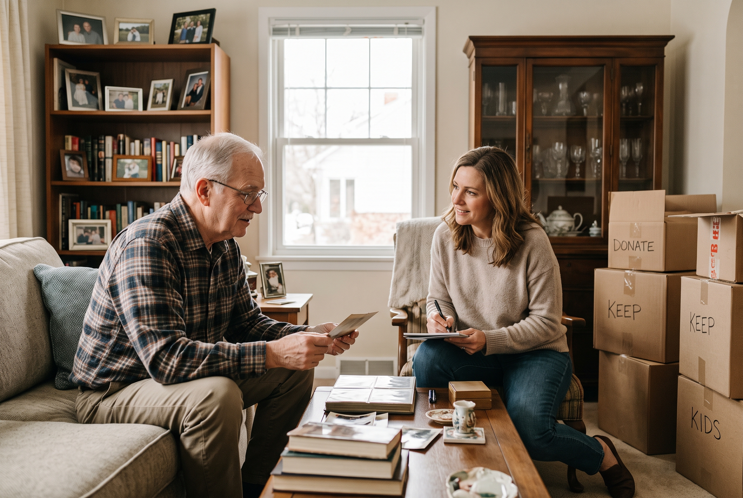 Discover why proactive downsizing protects adult children from emotional and financial strain. Learn actionable steps to catalog, donate, and transition homes early