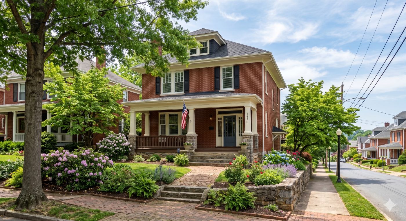 Classic red brick home in Lynchburg VA, Rivermont neighborhood - Scott Fogleman Real Estate