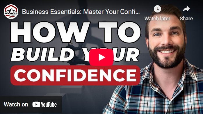 Business Essentials: Master Your Confidence in 3 Easy Steps header image.