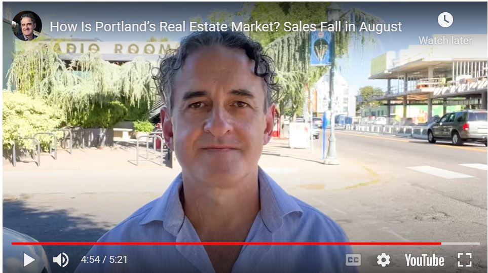 Activity Has Slowed Down, Portland Real Estate Market Update for August, 2022 header image.