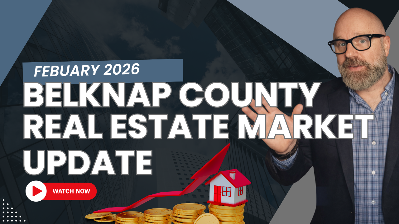 February Belknap County Real Estate Market Update header image.