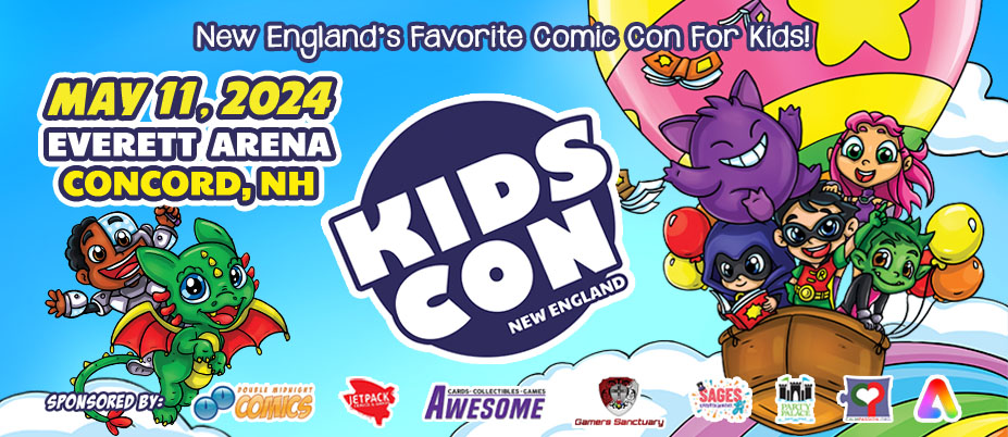 KIDS CON NEW ENGLAND - Promoting art education and literacy!® header image.