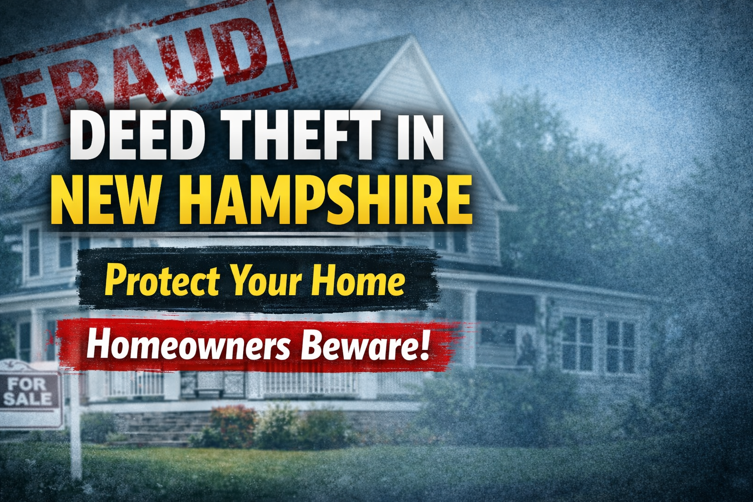 Deed Theft Is Rising in New Hampshire. Here Is How to Protect Yourself! header image.