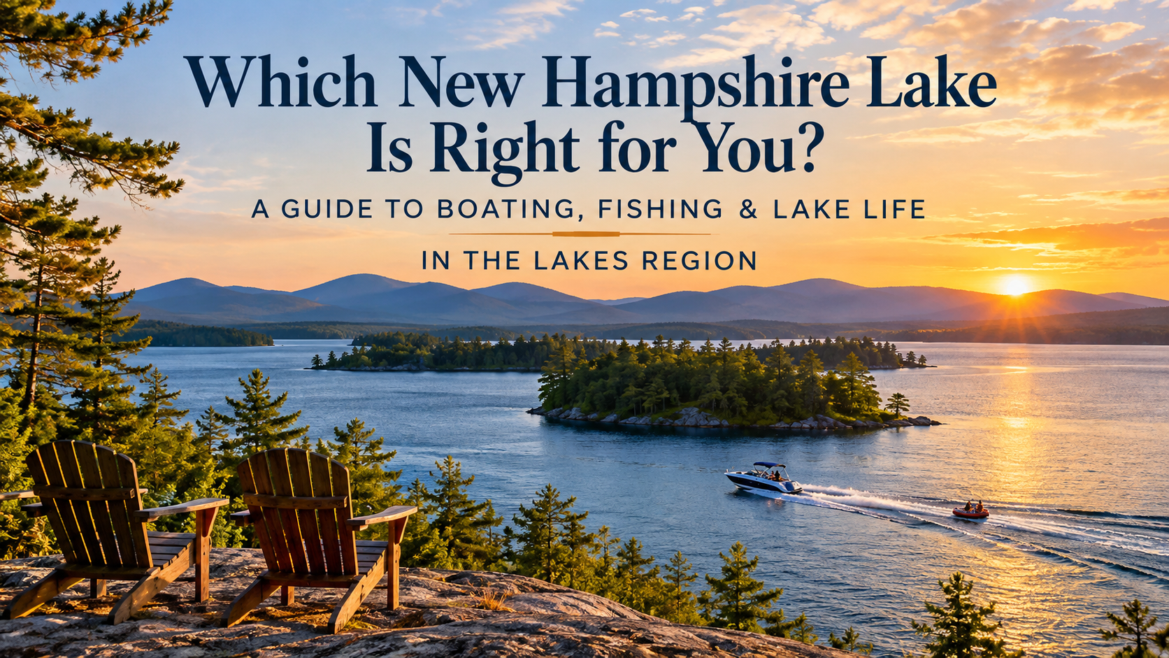 Which New Hampshire Lake Is Right for You? A Guide to Boating, Fishing & Lake Life in the Lakes Region header image.