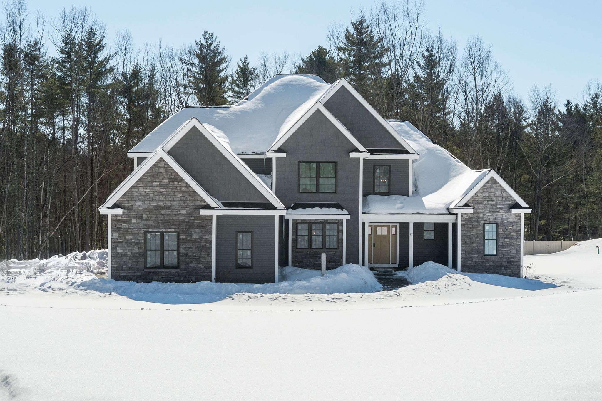 Exterior of 12 Olympus Way, Bedford NH luxury home represented by Yvonne Marston