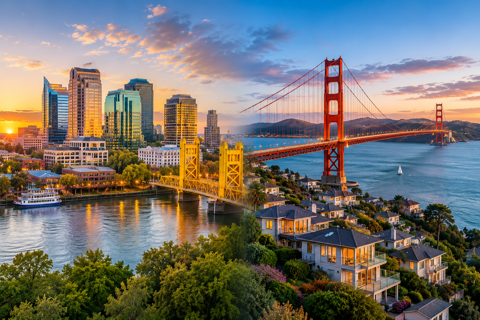 Sacramento vs. Bay Area Real Estate header image.