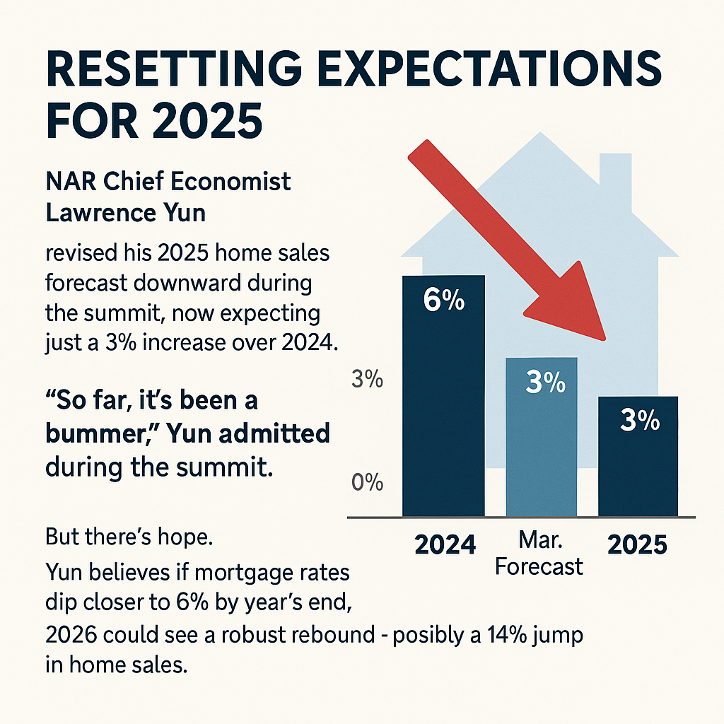 NAR Economist Downgrades 2025 Sales Forecast, Eyes Big Rebound in 2026 header image.