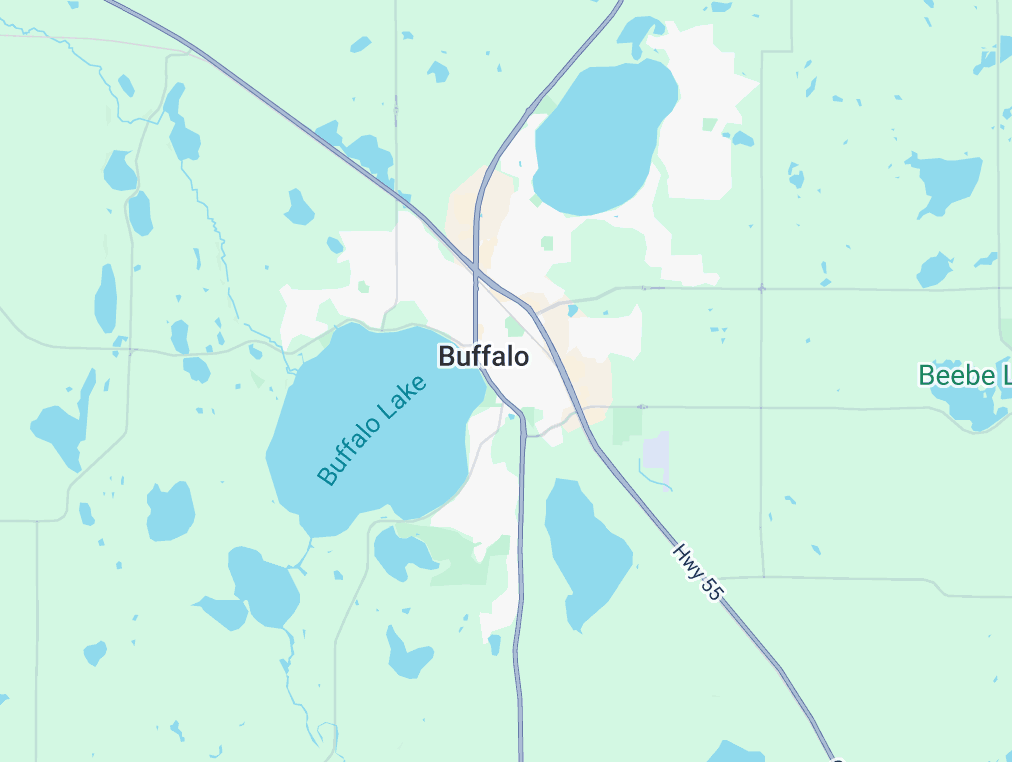 Map of Buffalo, MN