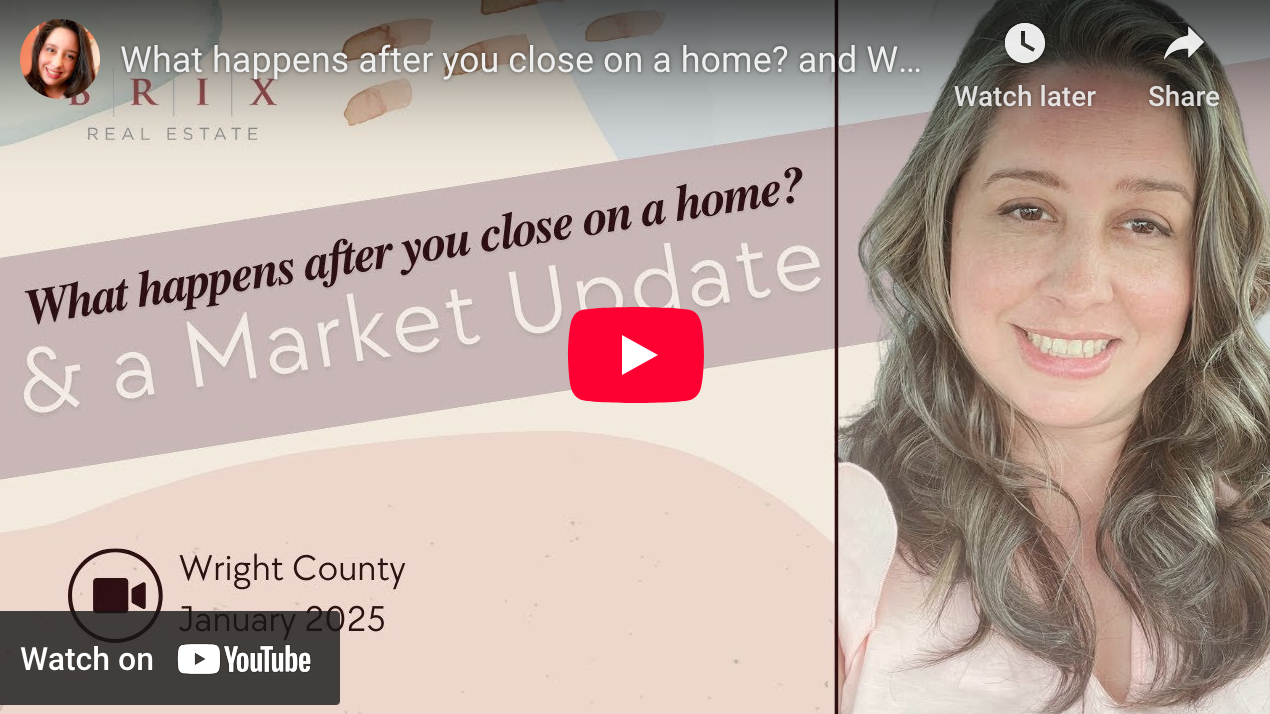 Erica Carlson Realtor MN market update closing