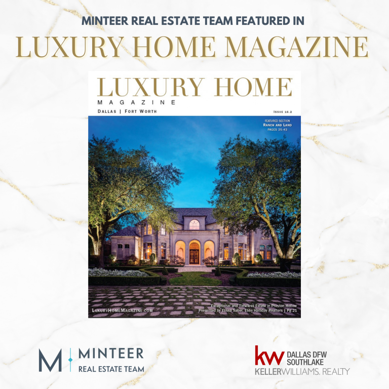 Minteer Real Estate Team featured in Luxury Home Magazine header image.