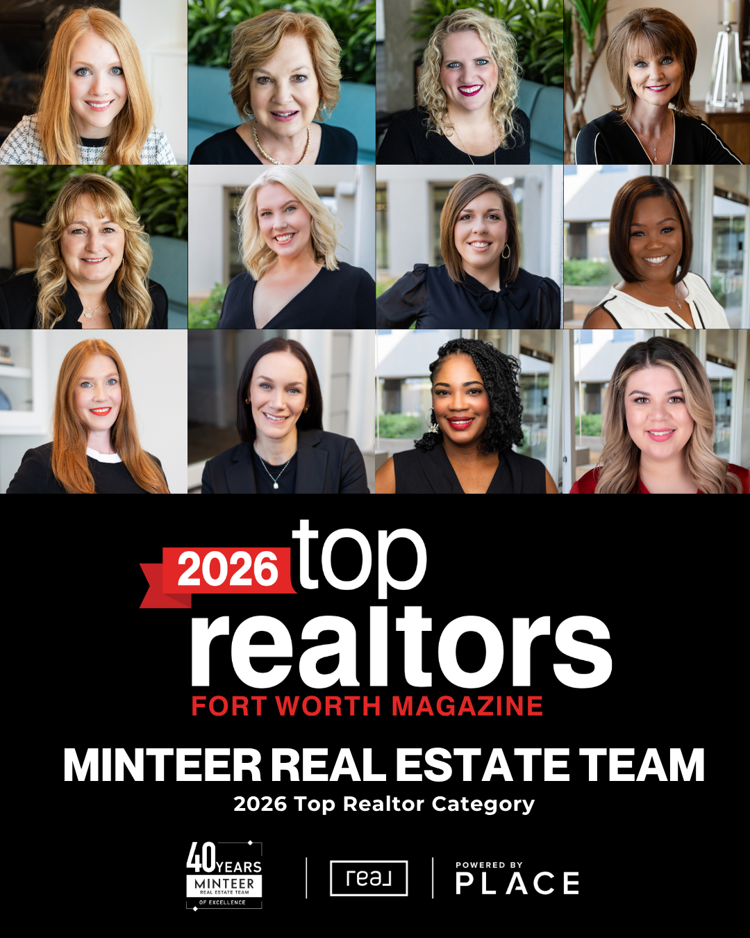 Minteer Real Estate Team Named Fort Worth Magazine Top Realtor for 2026 header image.