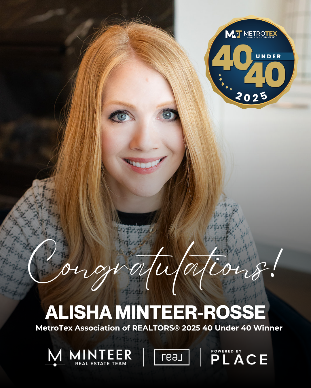 Alisha Minteer-Rosse Named One of MetroTex’s 40 Under 40 Rising Stars header image.