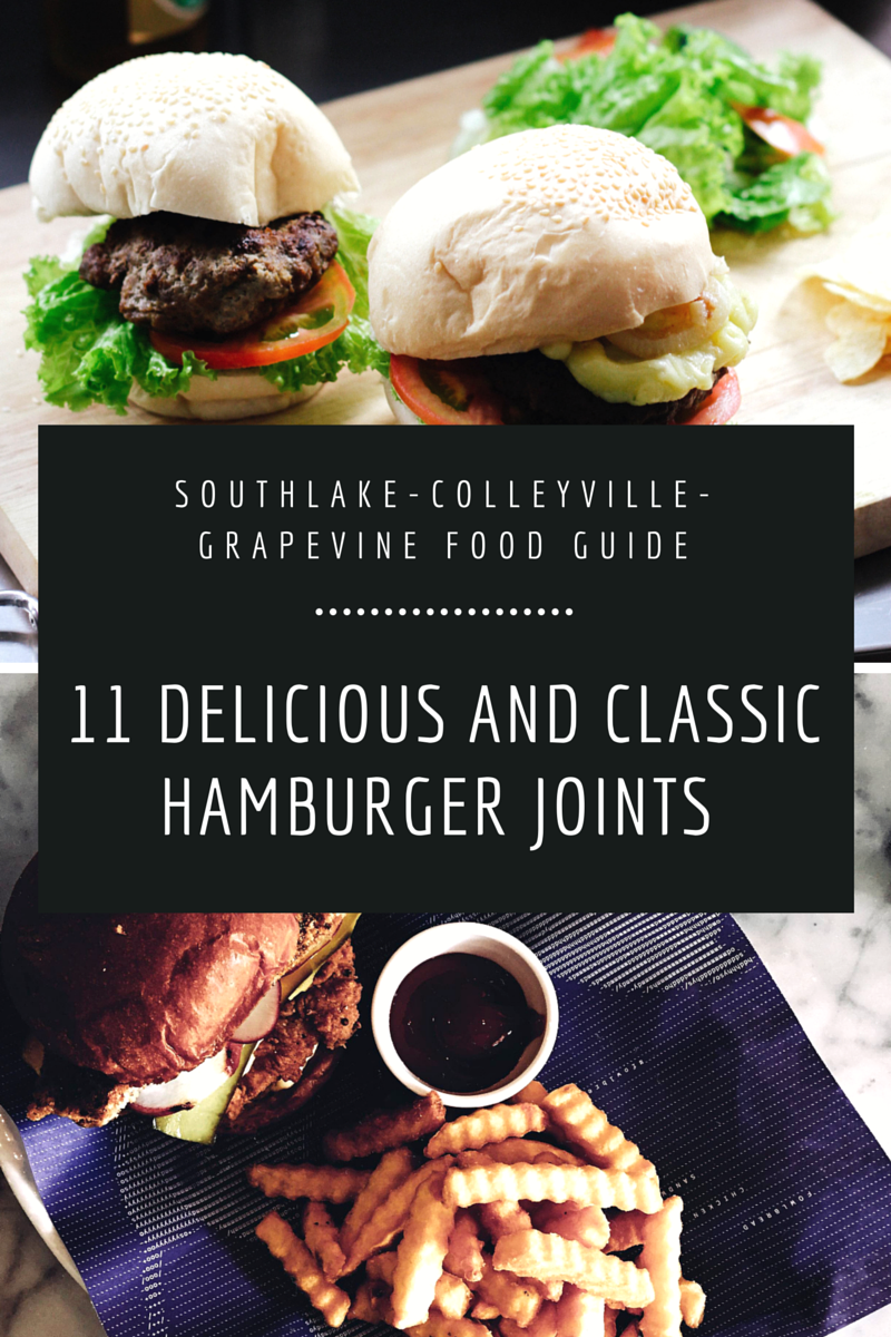 Hamburger Restaurants in Grapevine, Colleyville & Southlake header image.