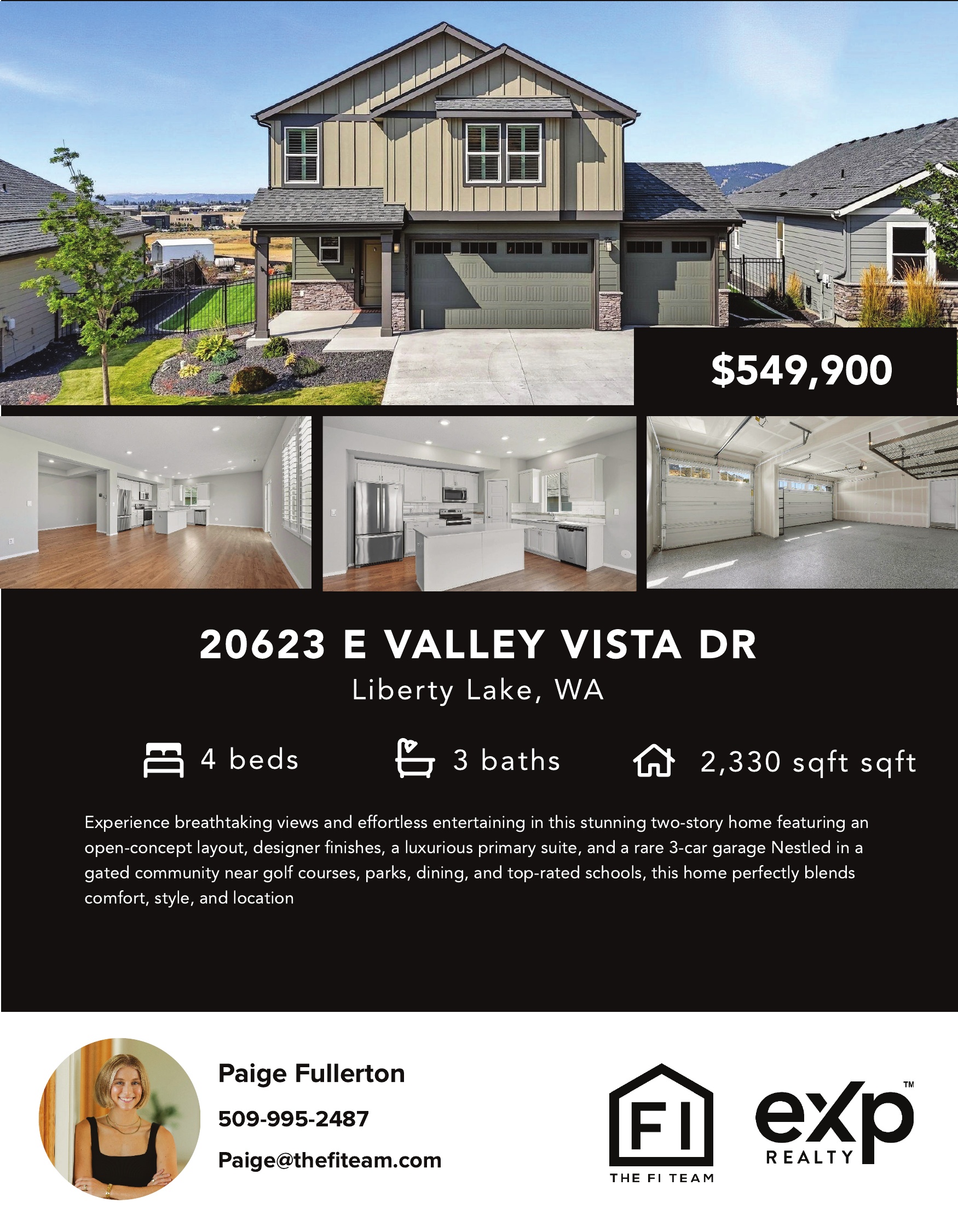 20623 E Valley Vista Dr Liberty Lake, WA 99019 header image.