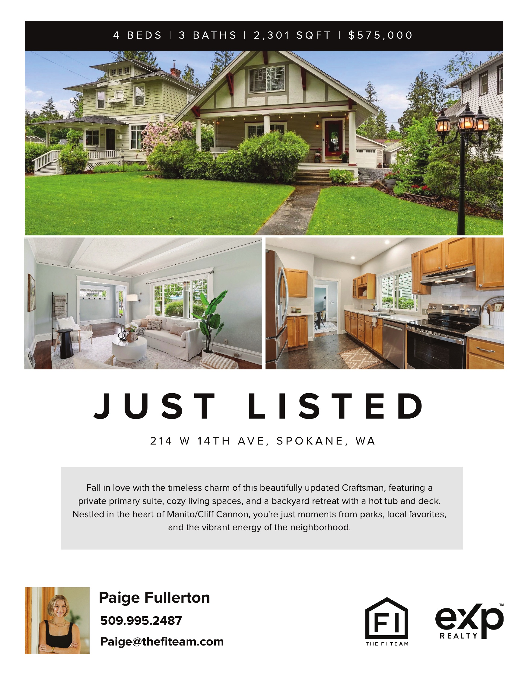 214 W 14th Ave, Spokane, WA 99204 header image.