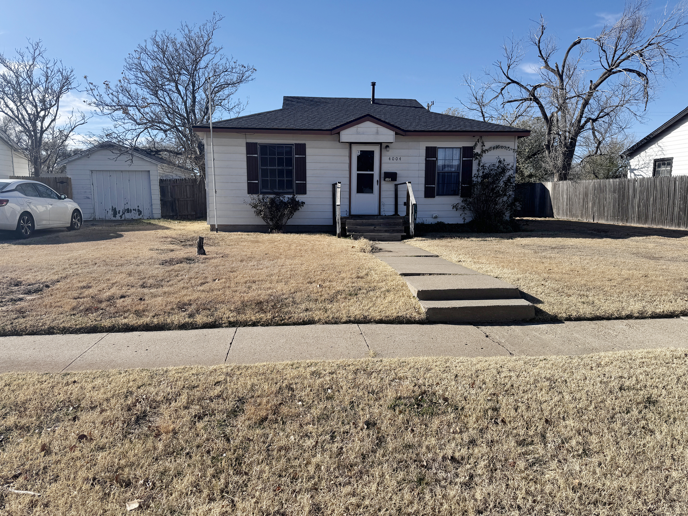 Front exterior of 4004 S Hayden St in Amarillo TX with updated roof