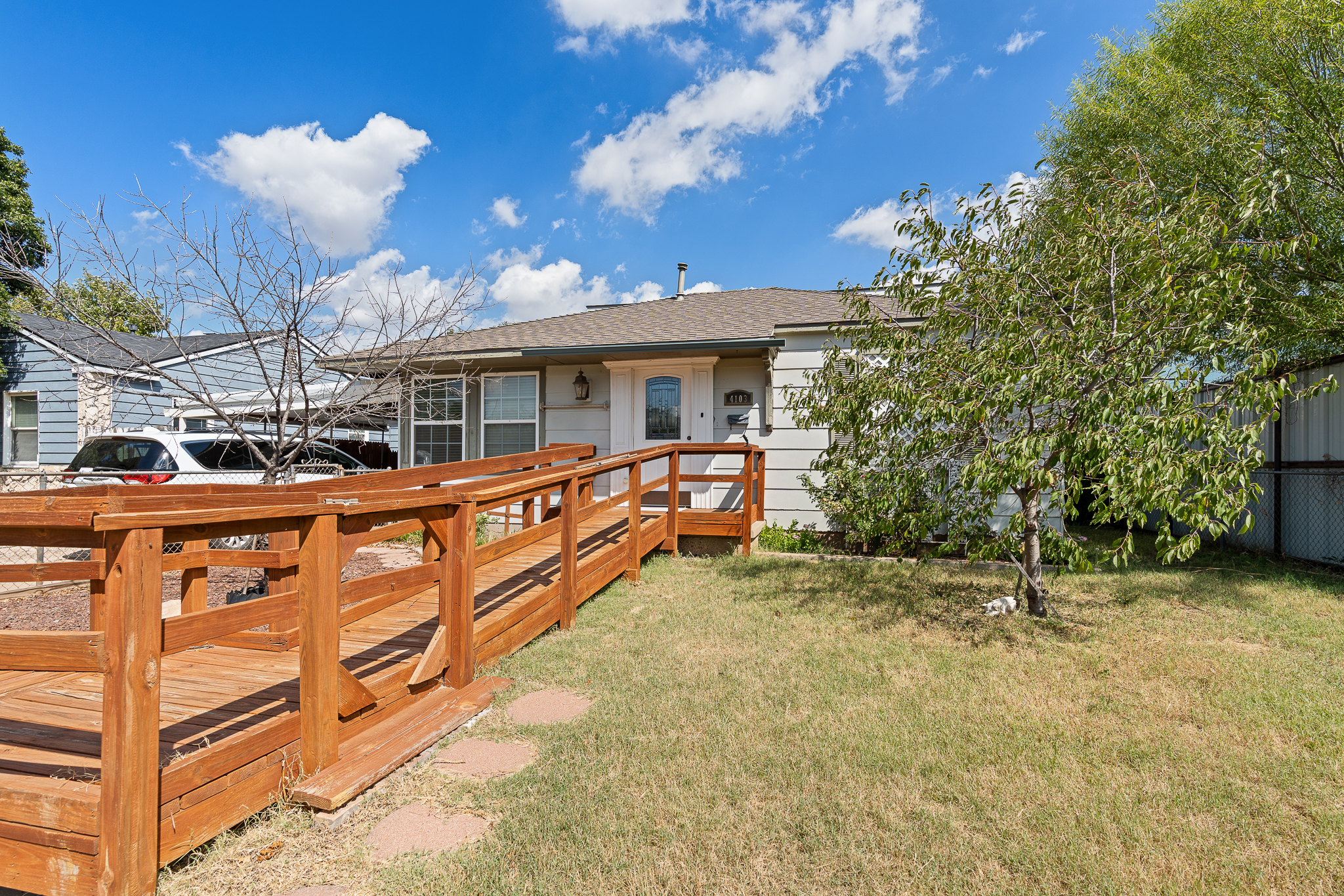 Front exterior of 4103 Cline Rd Amarillo TX new listing with Green Door Group