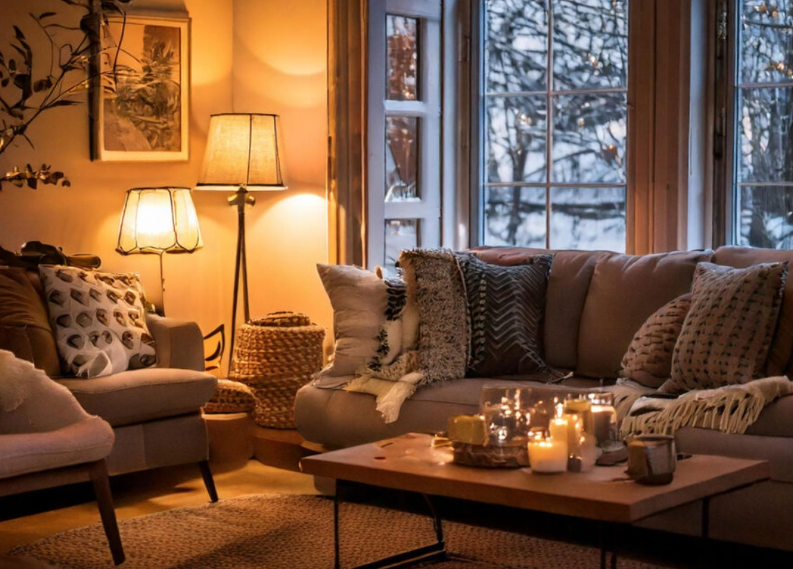 Interior Lighting Tips to Lift Winter Spaces header image.