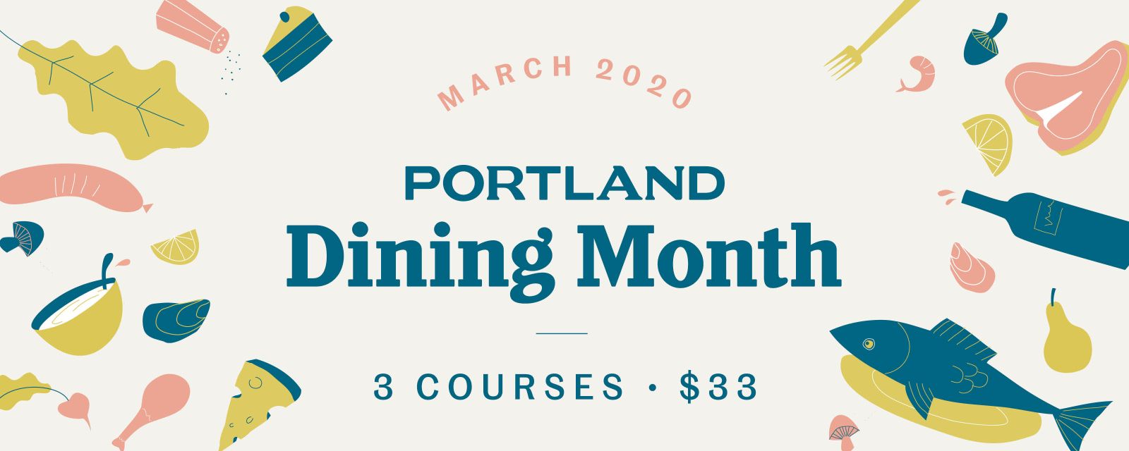 Portland Dining Month header image.