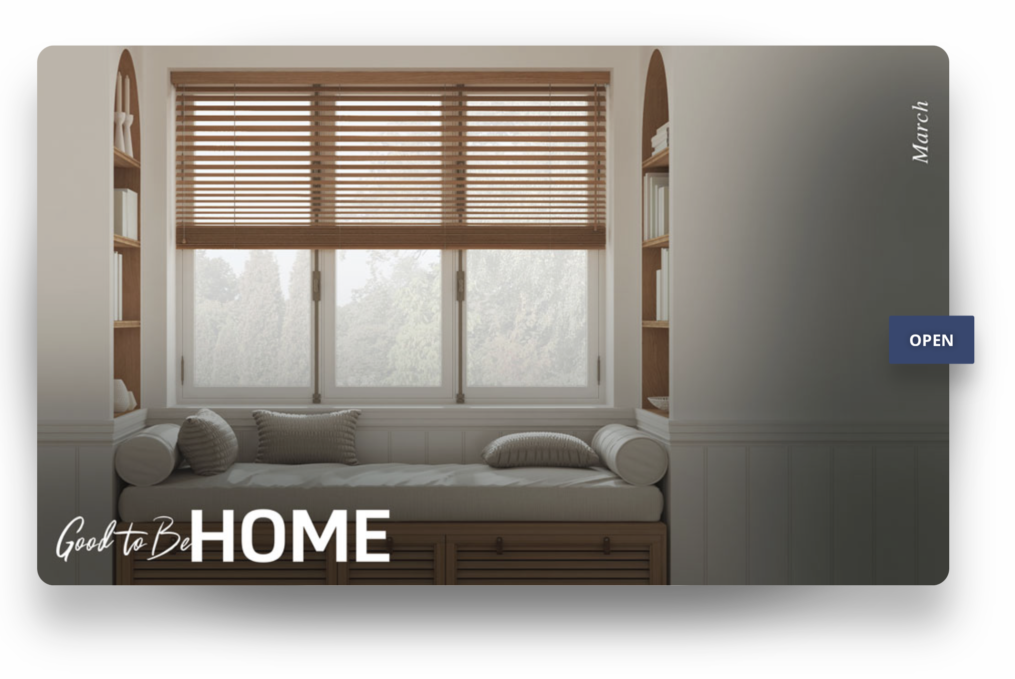 March Version of Good To Be Home Digital Magazine header image.
