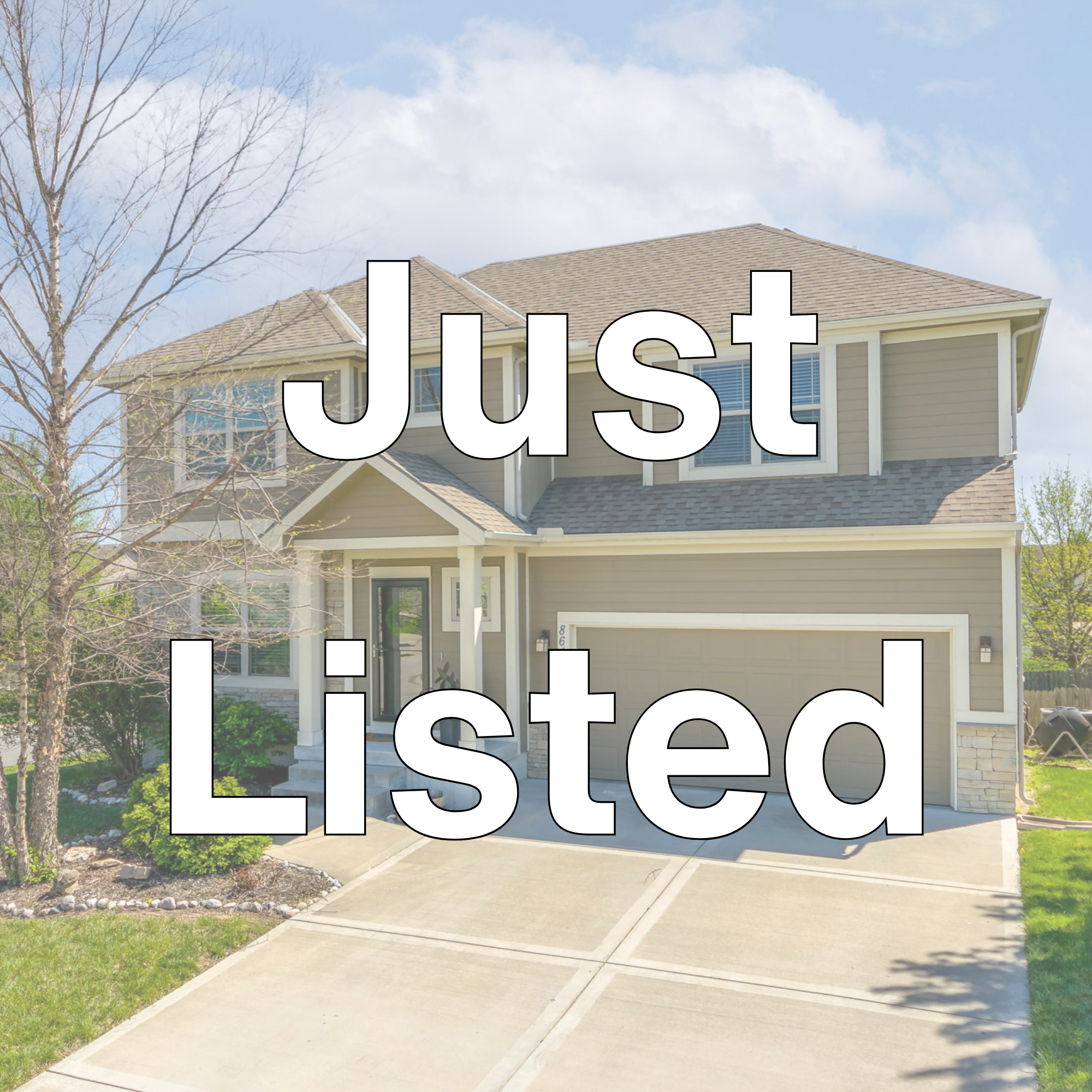 Traditional Kansas City area home with just listed title