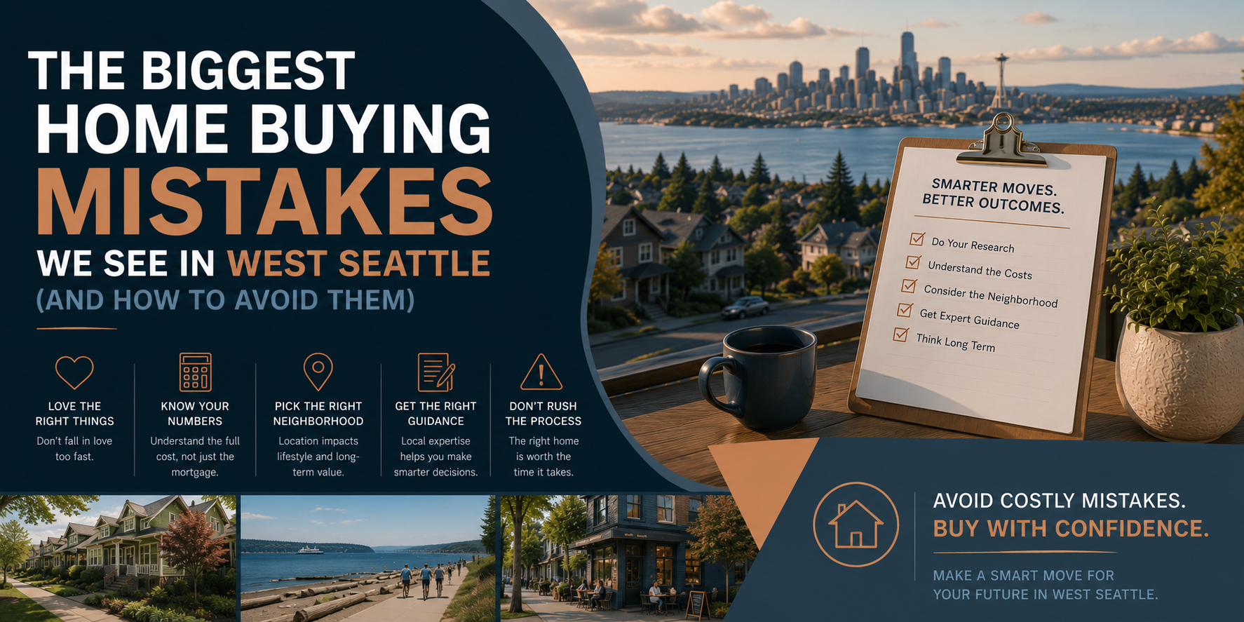 The Biggest Home Buying Mistakes We See in West Seattle (And How to Avoid Them) header image.