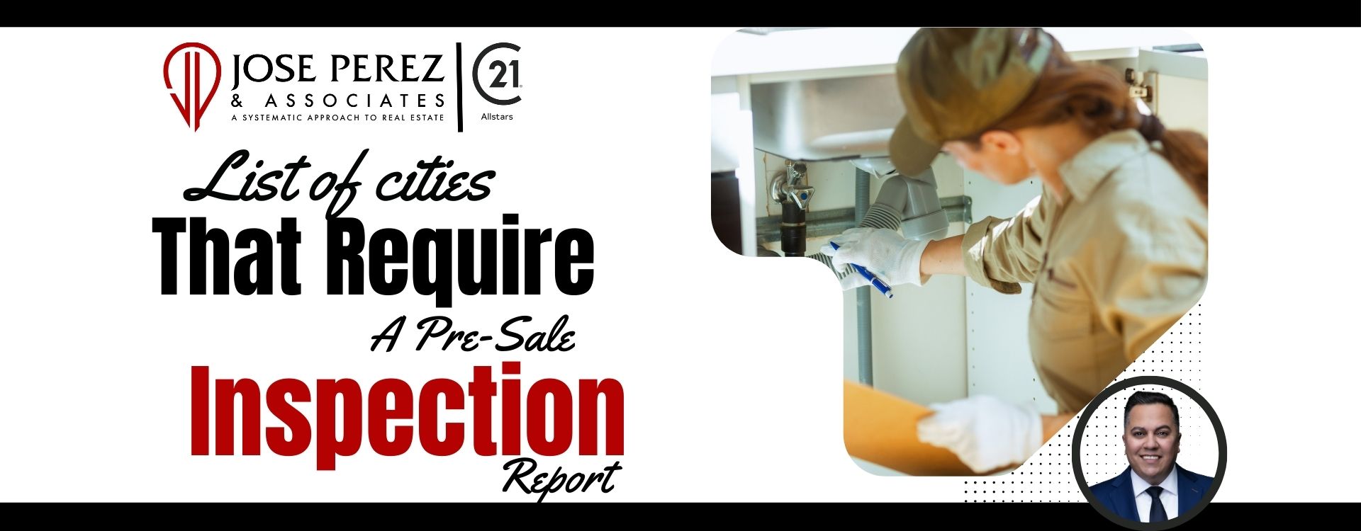 List of cities that require a pre-sale inspection report