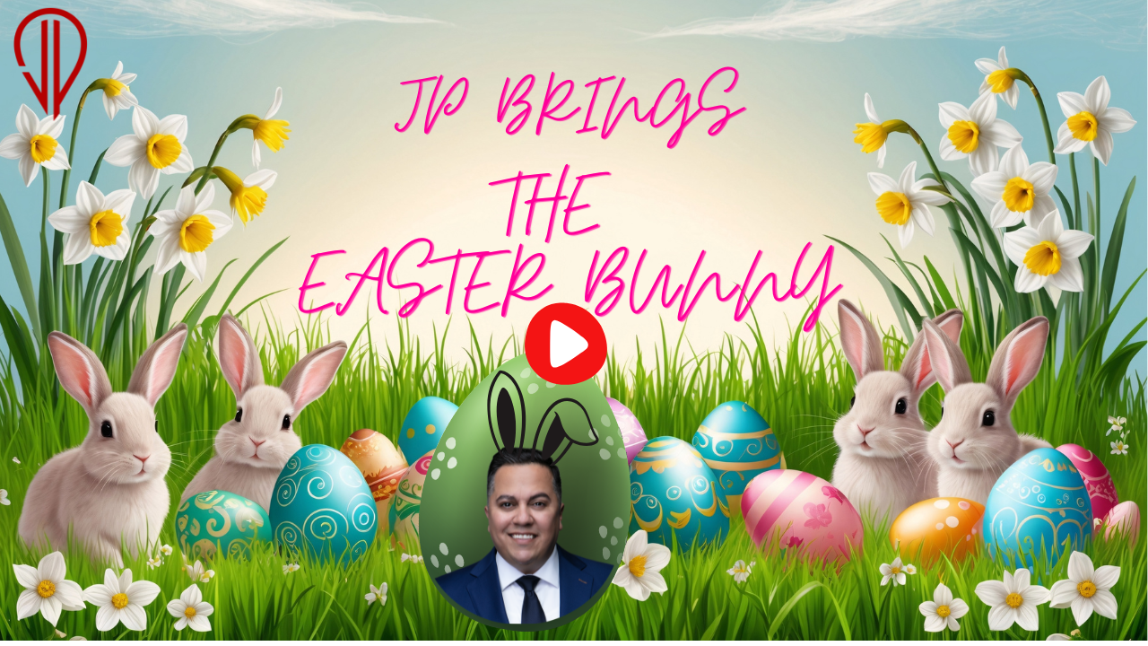 JP Brings the Easter Bunny – Free Photos and Family Easter Event header image.