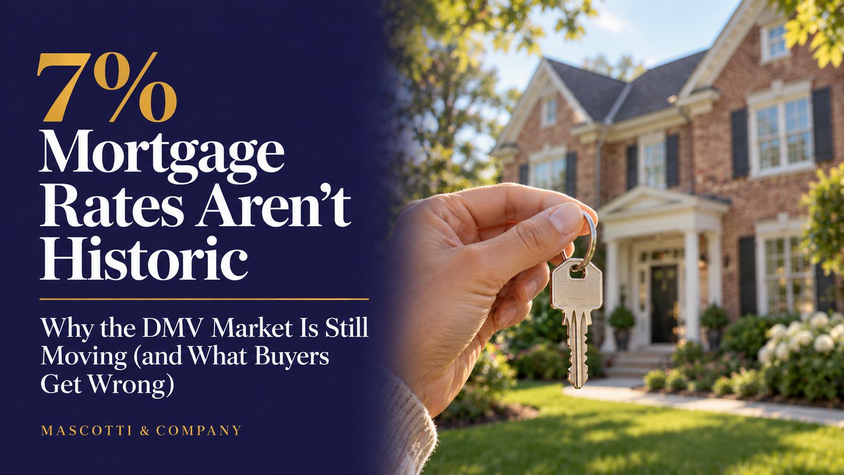 7% Mortgage Rates Aren't Historic: Why the DMV Market Is Still Moving (and What Buyers Get Wrong) header image.