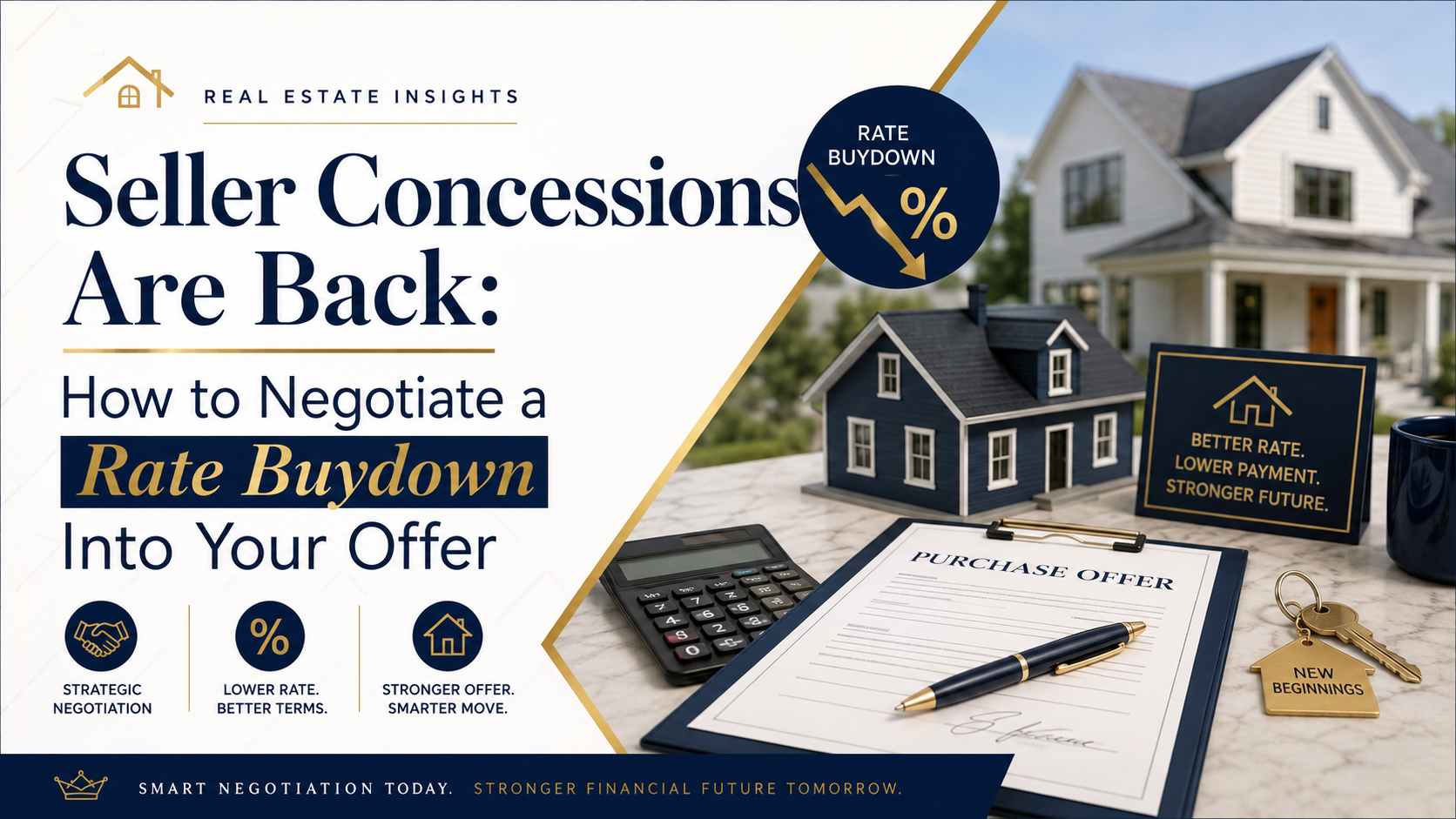 Seller Concessions Are Back: How to Negotiate a Rate Buydown Into Your Offer header image.