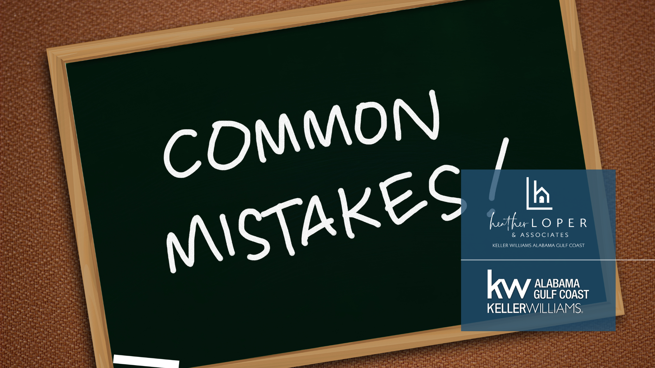 Common Home-Selling Mistakes header image.