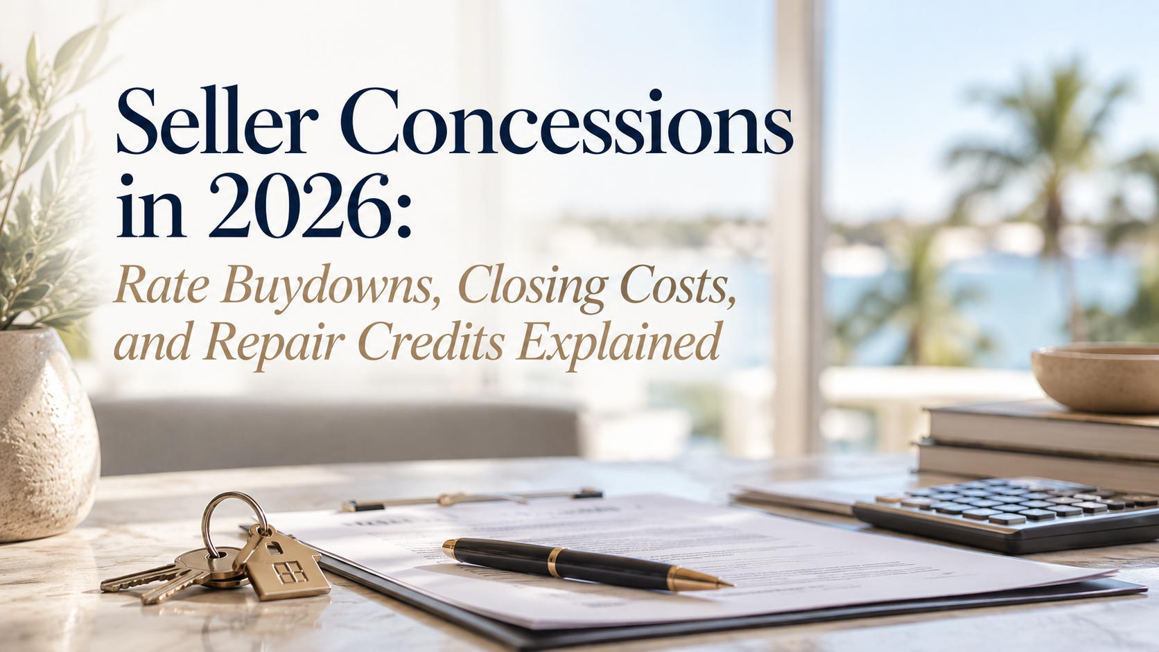 Seller concessions and rate buydowns in Sarasota