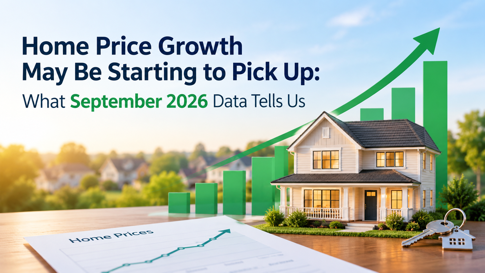 Home Price Growth May Be Starting To Pick Up Chart in September 2026 header image.
