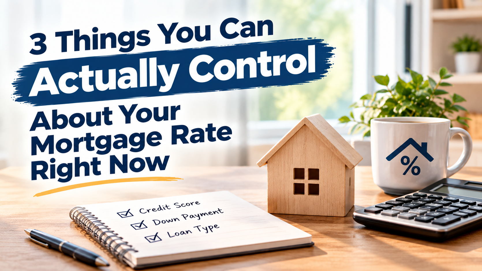 3 Things You Can Actually Control About Your Mortgage Rate Right Now header image.