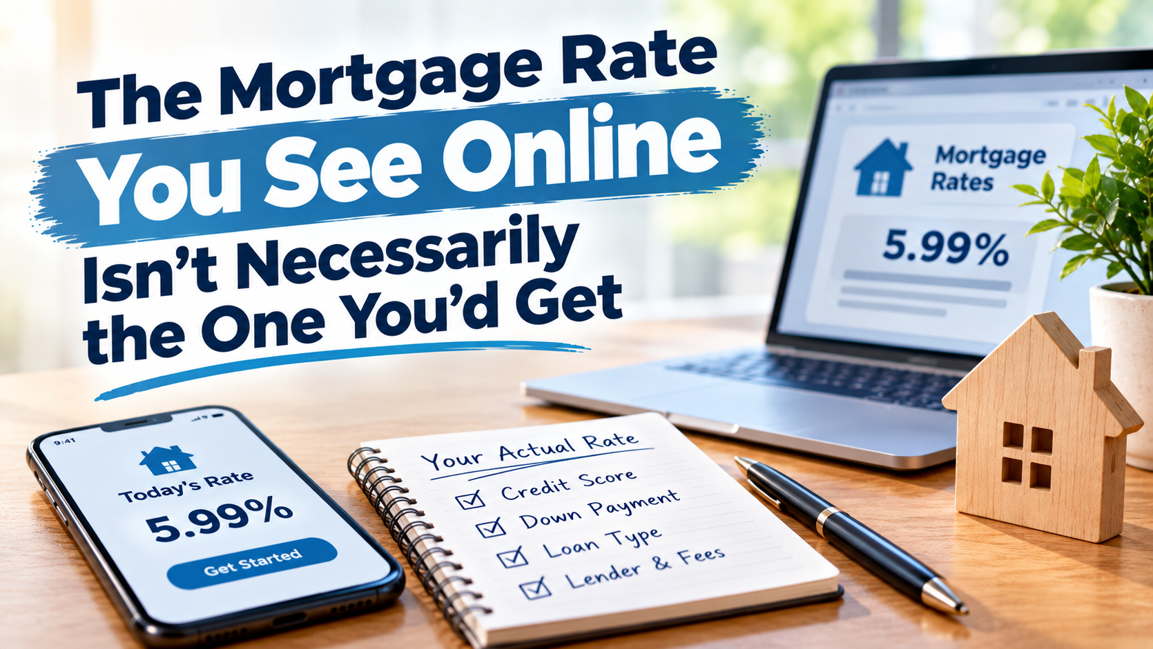 The Mortgage Rate You See Online Isn’t Necessarily the One You’d Get header image.
