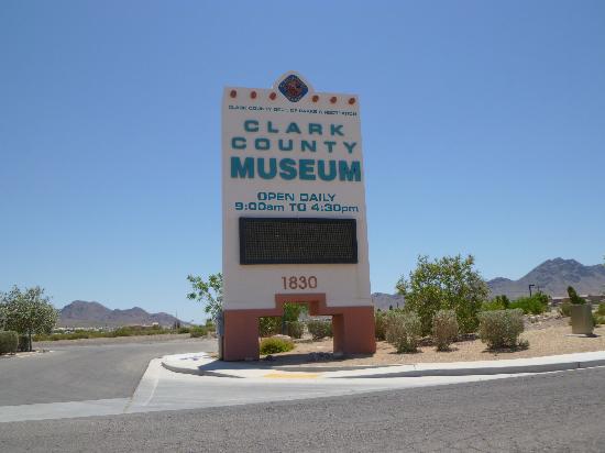 Clark County Museum header image.